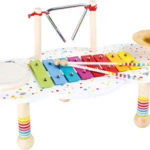Nyní k dispozici | Small Foot Dřevěný muzikální hudební stoleček s puntíky - poškozený obal
