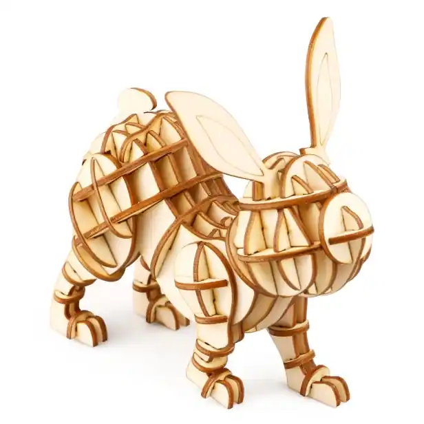 Nově v nabídce - RoboTime dřevěné 3D puzzle Králík