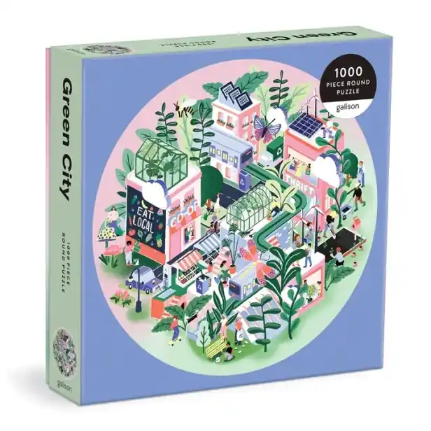 Galison Puzzle Zelené město 1000 dílků - Speciální cena