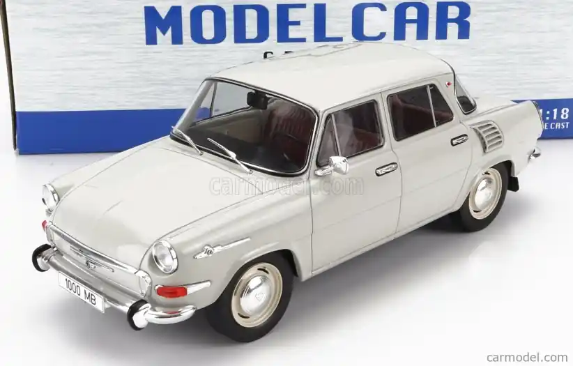 Jen pár kusů | Mcg Škoda 1000 Mb 1966 1 18 Bílá