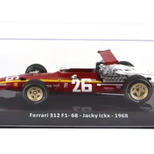 BAZAR - Edicola Ferrari F1 312 F1-68 N 26 Season 1968 Jacky Ickx - Con Vetrina - With Showcase 1 24 Červená Bílá | Koupit online