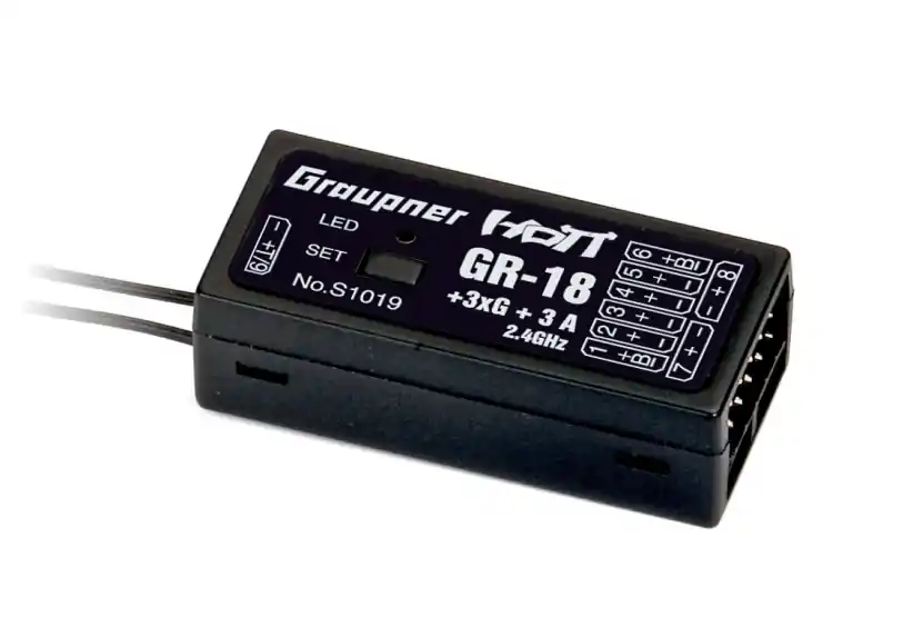 GR-18+3xG+3A Copter přijímač HoTT | Sleva
