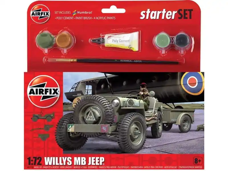 Ušetřete | Airfix Willys MB Jeep (1 72) (sada)