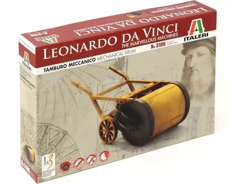 Italeri Leonardo Da Vinci - MECHANICAL DRUM (22.5cm) - Pouze dnes