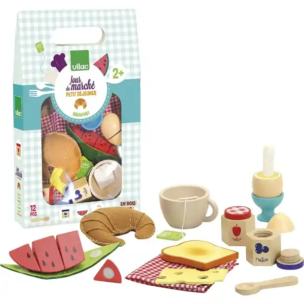 Vilac Dřevěný snídaňový set | Cenová bomba