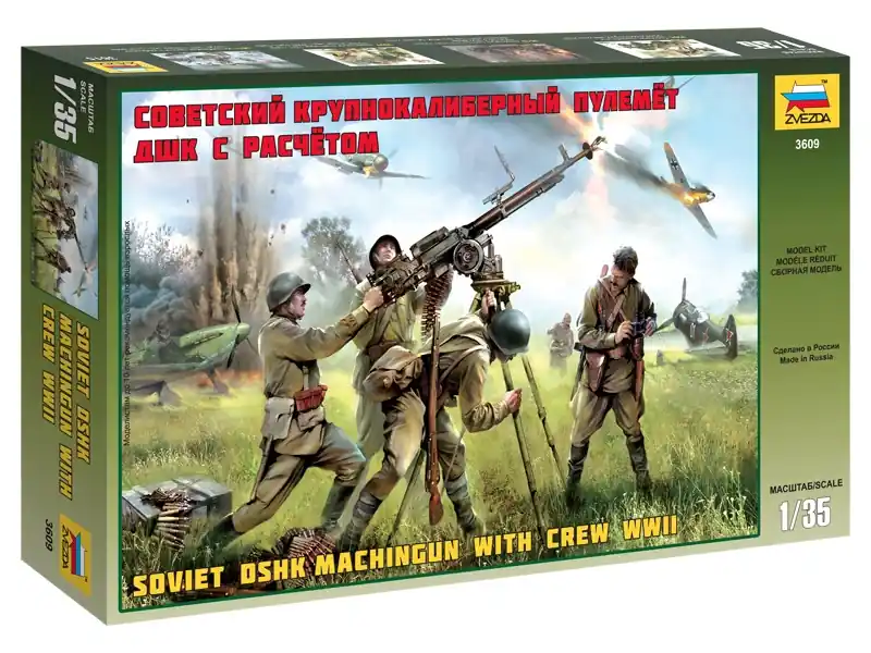 Rychlá expedice - Zvezda figurky - sovětský kulomet DSHK WWII (1 35)