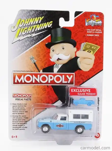 Velmi oblíbený produkt | Johnny lightning Studebaker Pick-up Camper 1960 1 64 Světle Modrá Bílá