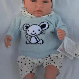 Reborn miminko Luka ve svetru s myškou od firmy Marina & Pau | Nízká cena