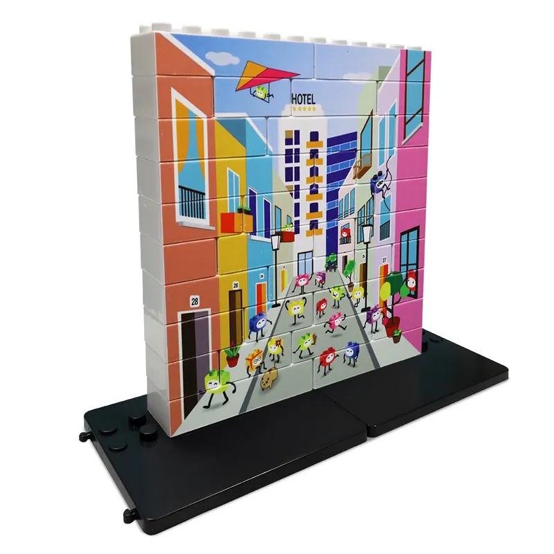 Město - Vertikální puzzle | Lze objednat