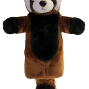 Maňásek na ruku - "dlouhý rukáv" maňásek - Panda červená - Už jen pár kusů