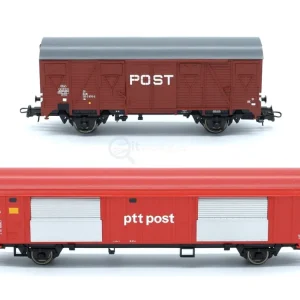 H0 - 2-dílný set poštovních vozů, NS / ROCO 6600074 - Objednejte nyní
