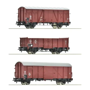 H0 - 3-dílný set nákladních vozů PKP / ROCO 6600273 - Nově k dispozici