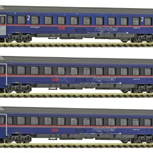 Koupit online - N - Set 3 osobních vozů Eurofima „Nightjet“, ÖBB, VI / Fleischmanm 6260084