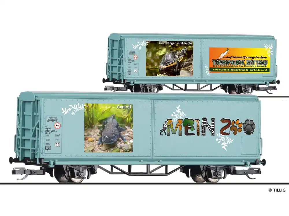 TT - Vůz s posuvnými stěnami START Hbis-tt „Moje zoo“, epizoda VI / TILLIG 14858 - Koupit online